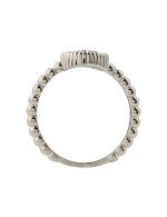 Кольцо из белого золота c бриллиантами и лазуритом