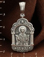 Образок из белого золота c бриллиантами