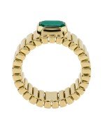 Кольцо из лимонного золота c малахитом