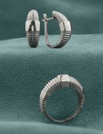 Серьги из белого золота