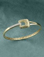 Браслет из лимонного золота c бриллиантами