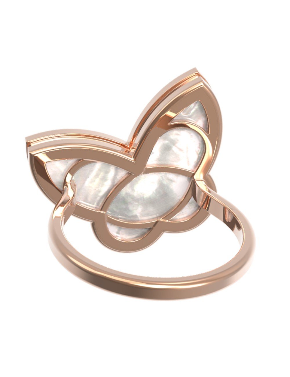 Кольцо из золота c перламутром