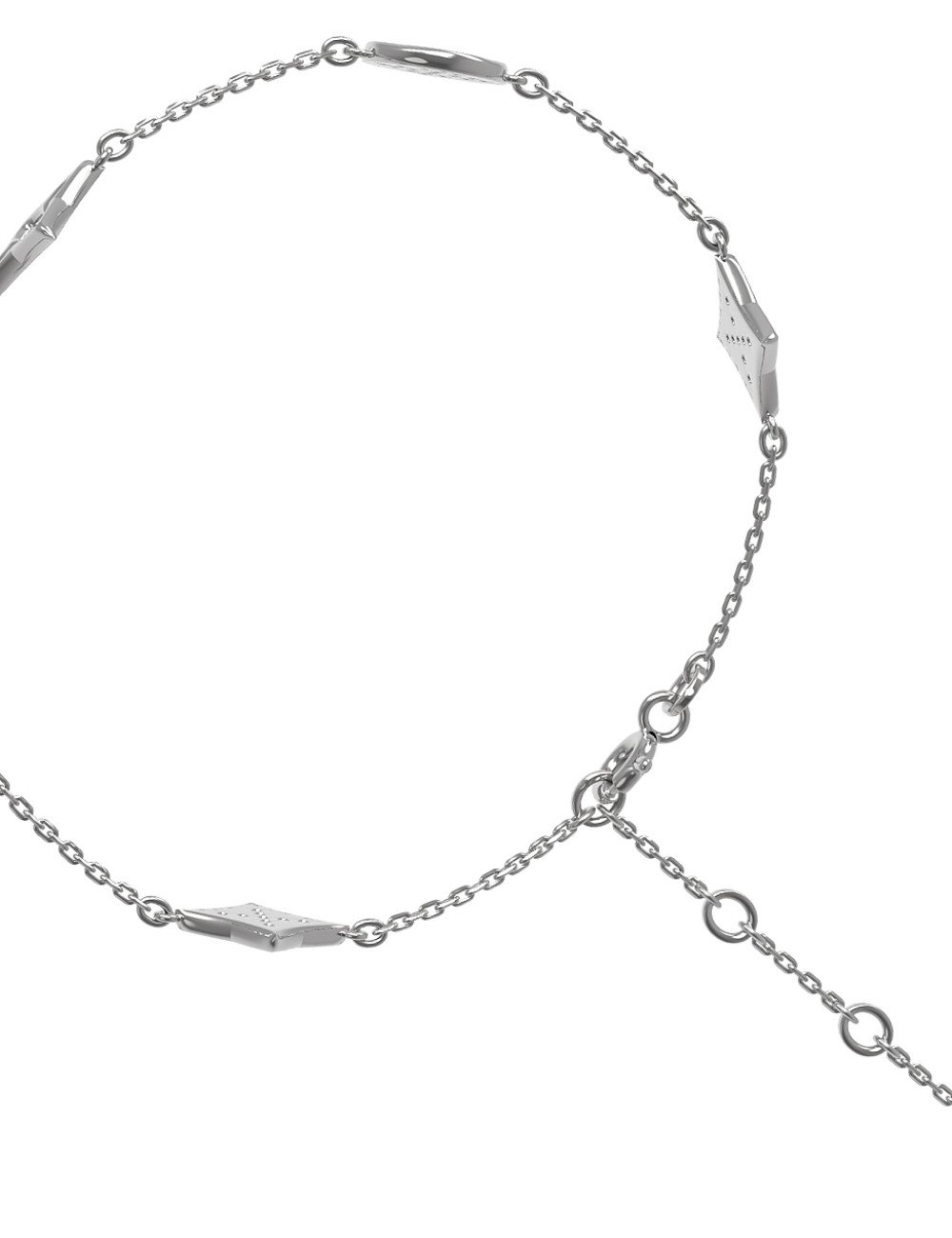 Браслет из белого золота c бриллиантами