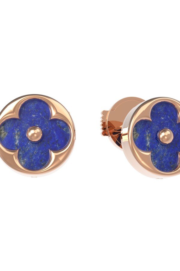 Серьги из золота c лазуритом