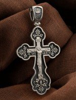 Крест из белого золота