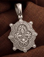 Образок из белого золота 585 пробы