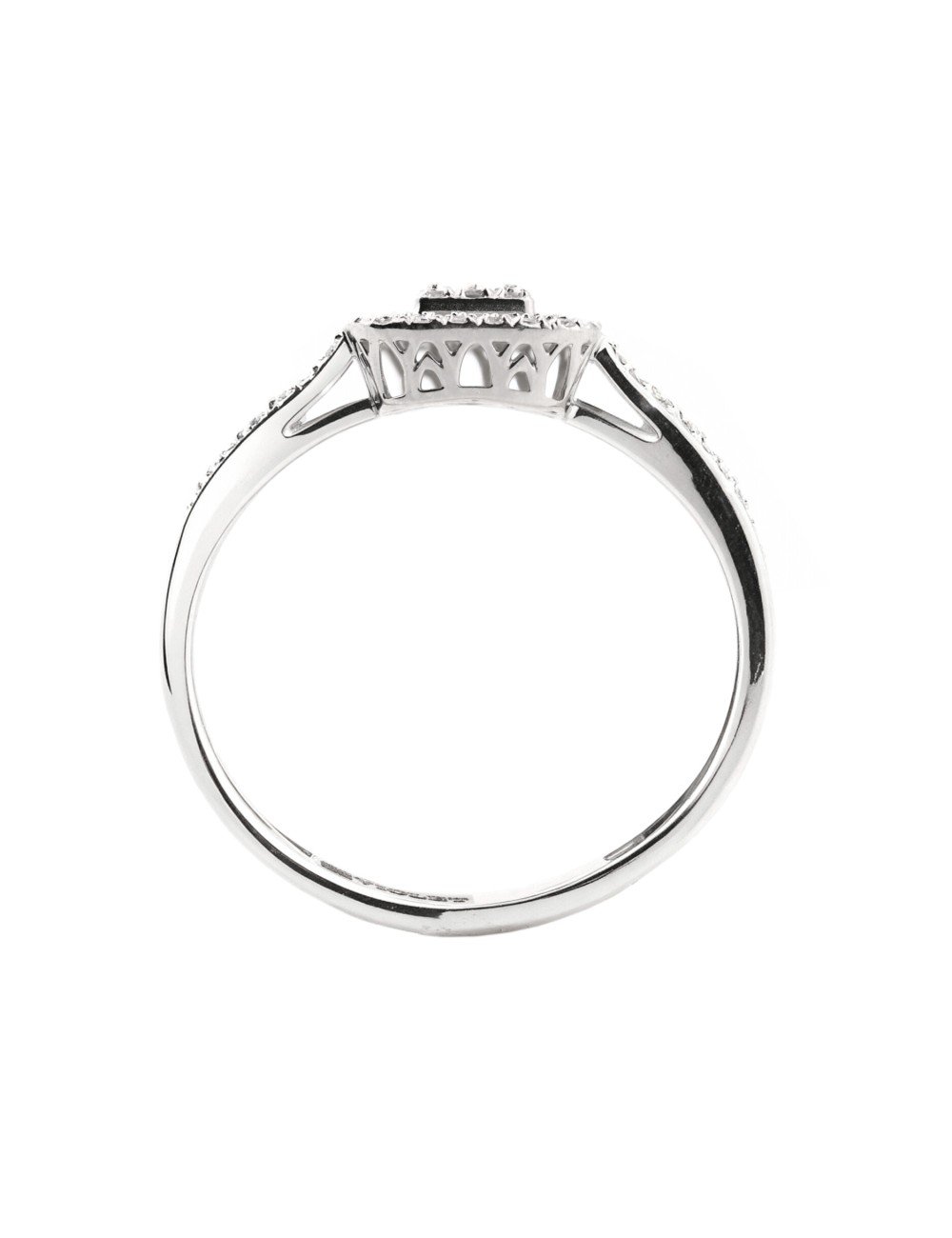 Кольцо из белого золота c бриллиантами