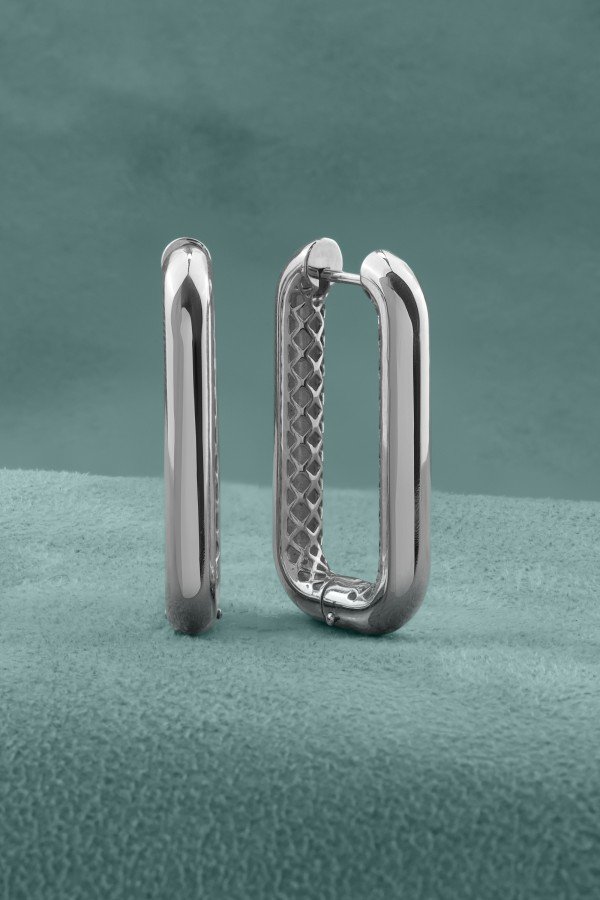 Серьги из белого золота