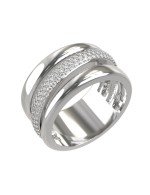 Кольцо из белого золота c бриллиантами