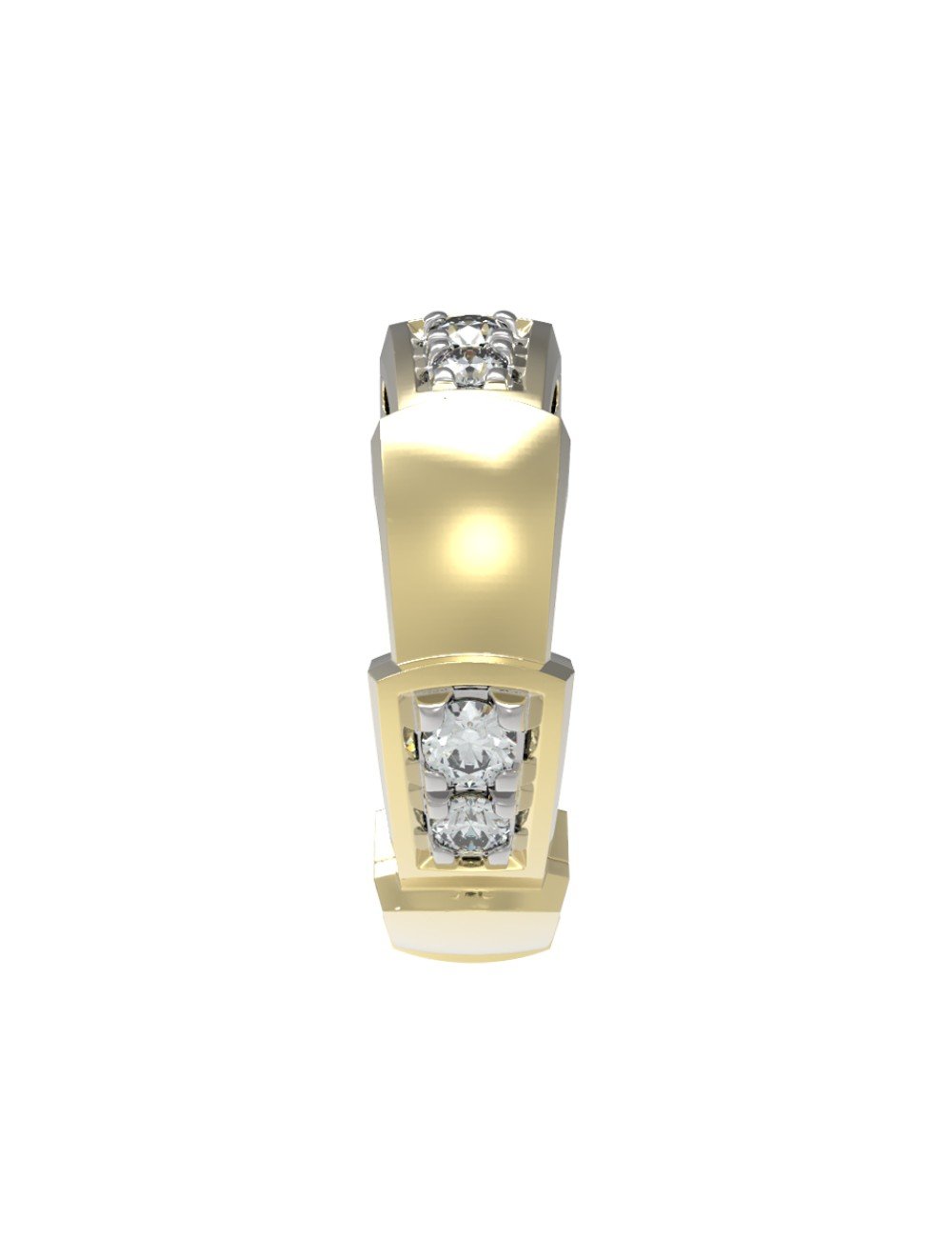 Подвеска из лимонного золота c бриллиантами