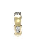 Подвеска из лимонного золота c бриллиантами