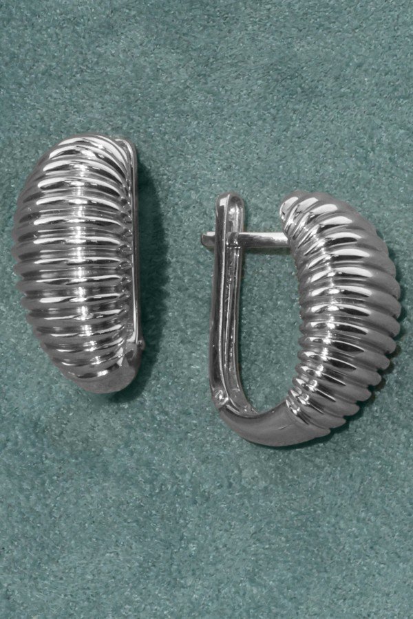 Серьги из белого золота