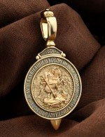 Образок из лимонного золота