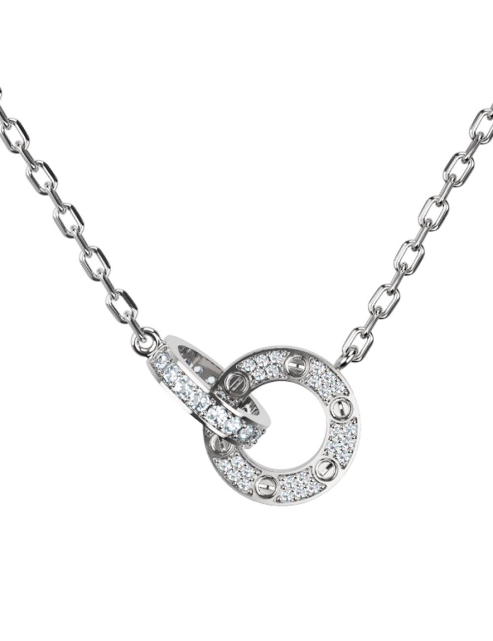 Колье из белого золота c бриллиантами