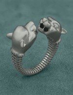 Кольцо из белого золота c бриллиантами