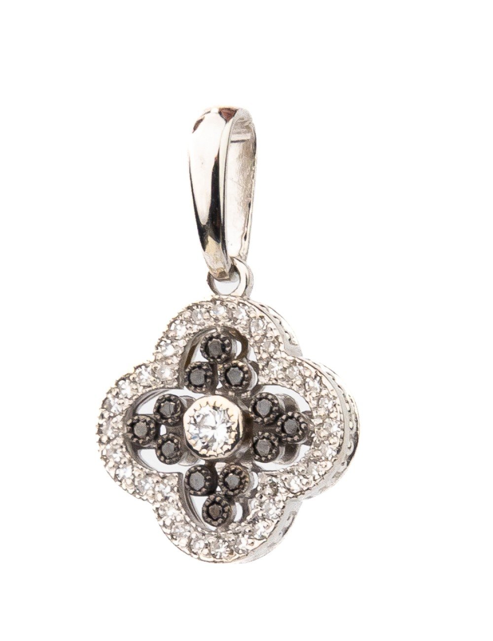 Подвеска из белого золота c бриллиантами