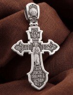 Крест из белого золота