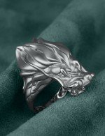 Кольцо из белого золота c бриллиантами