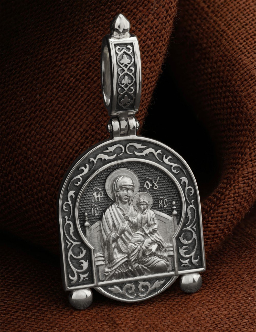 Образок из белого золота