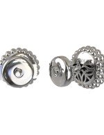 Серьги из белого золота c ониксом