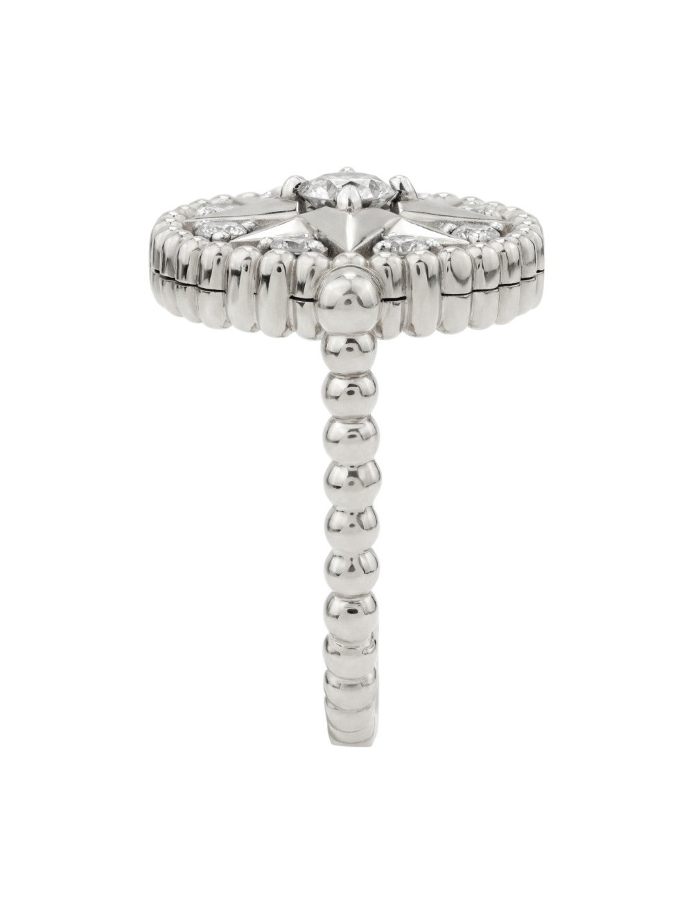 Кольцо из белого золота c бриллиантами