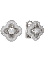 Серьги из белого золота c бриллиантами