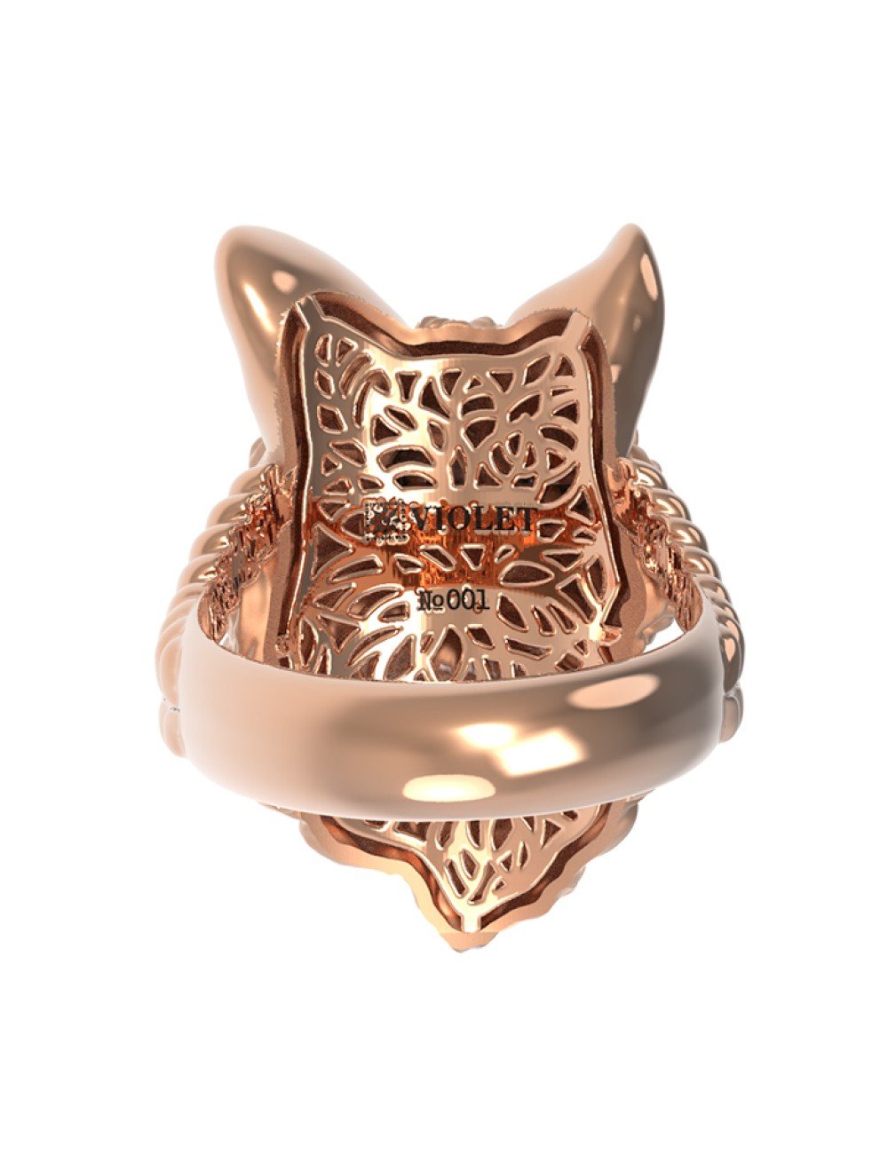 Кольцо из золота c эмалью