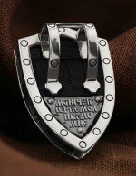 Образок из белого золота c эбеновым деревом