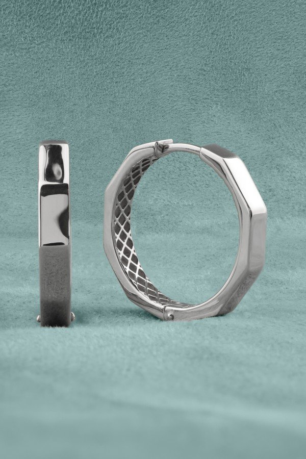 Серьги из белого золота