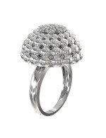 Кольцо из белого золота c бриллиантами