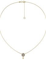 Колье из лимонного золота c бриллиантами и лазуритом