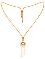 Колье из золота c фианитом, тигровым глазом и перламутром