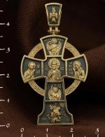 Крест из лимонного золота