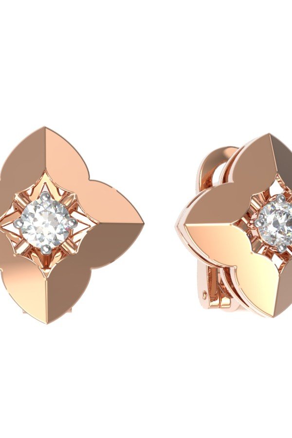 Серьги из золота c бриллиантами