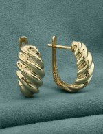 Серьги из лимонного золота