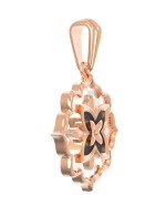 Подвеска из золота c ониксом и перламутром