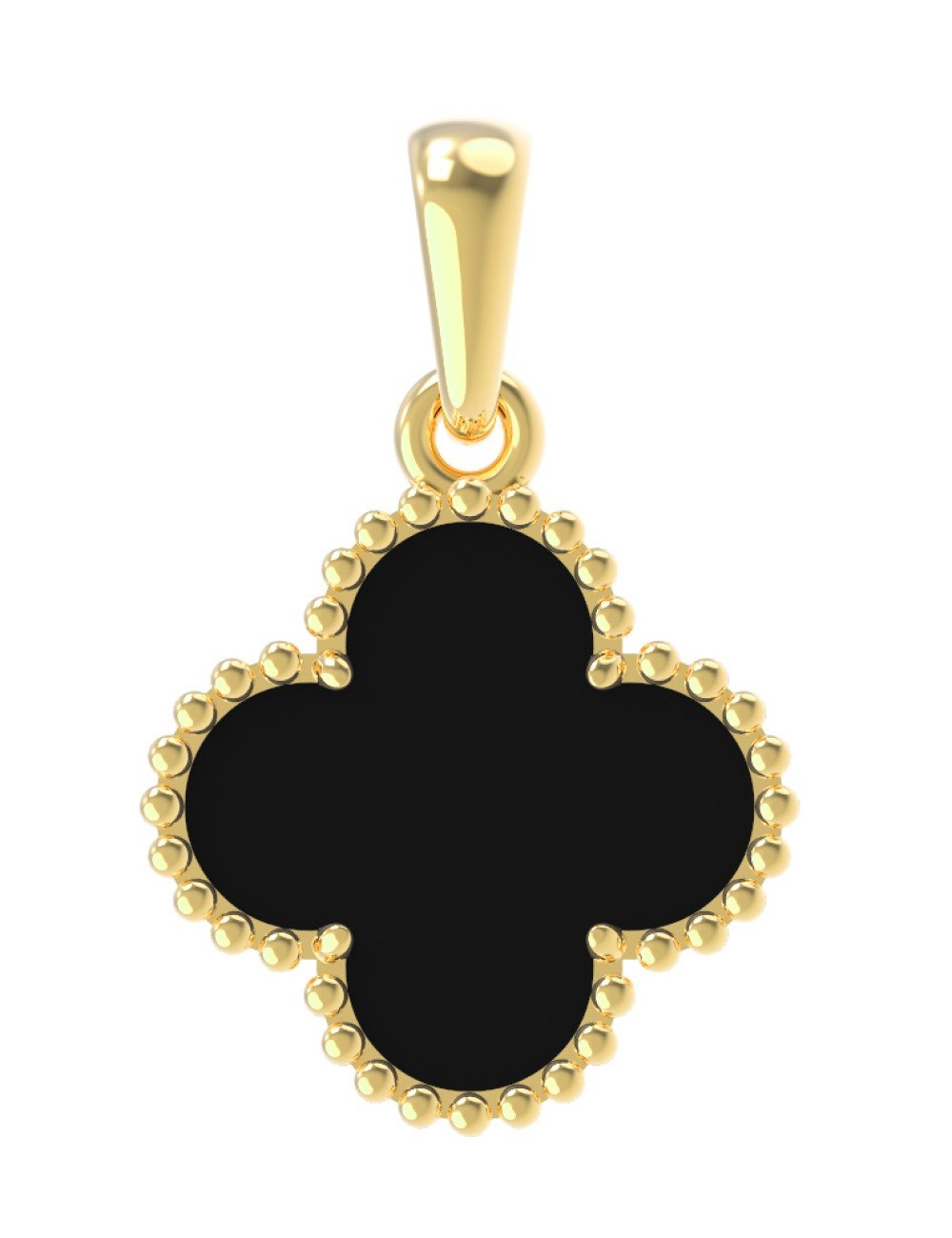 Подвеска из лимонного золота c ониксом
