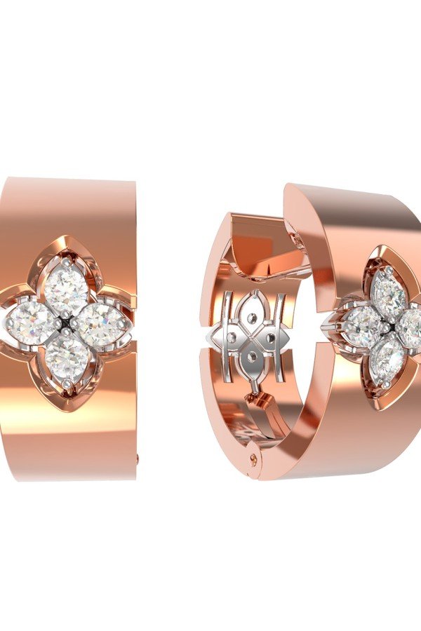 Серьги из золота c бриллиантами