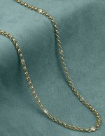 Цепь из лимонного золота c фианитом