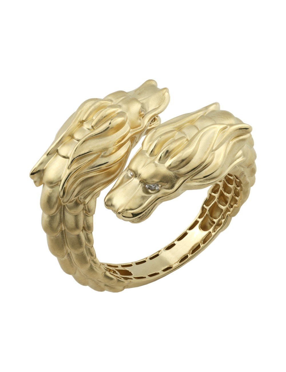 Кольцо из лимонного золота c бриллиантами