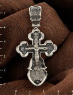Крест из белого золота