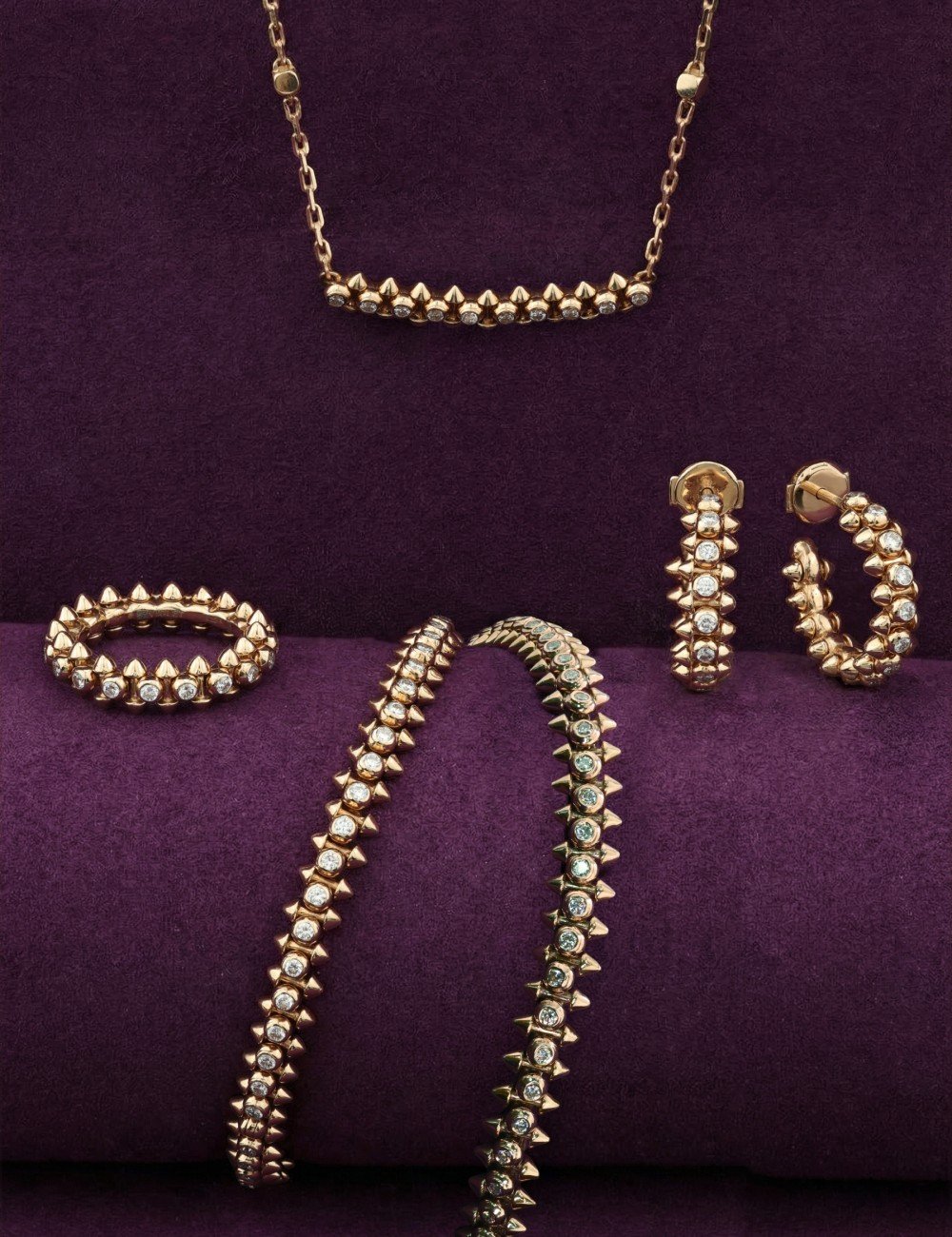 Серьги из золота c бриллиантами