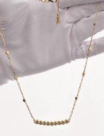 Колье из лимонного золота c бриллиантами