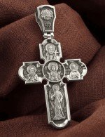 Крест из белого золота