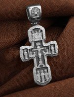 Крест из белого золота