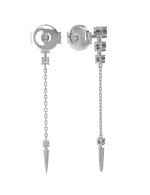 Серьги из белого золота c бриллиантами