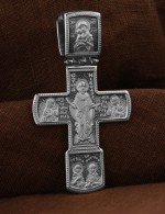 Крест из белого золота