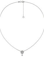 Колье из белого золота c бриллиантами и перламутром