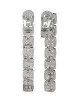 Серьги из белого золота c бриллиантами