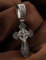 Крест из белого золота